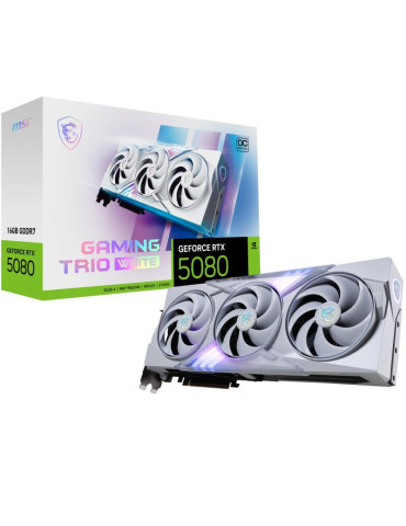 MSI GAMING GEFORCE RTX 5080 16G TRIO OC WHITE
