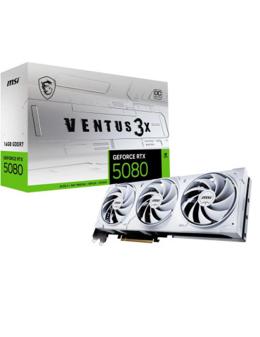 MSI VENTUS GEFORCE RTX 5080 16G 3X OC WHITE