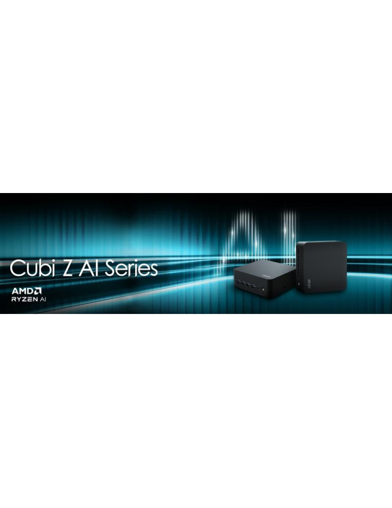 MSI Cubi AI 8M-008BEU USFF Noir 8645HS AMD SoC 5 | DOTIRI
