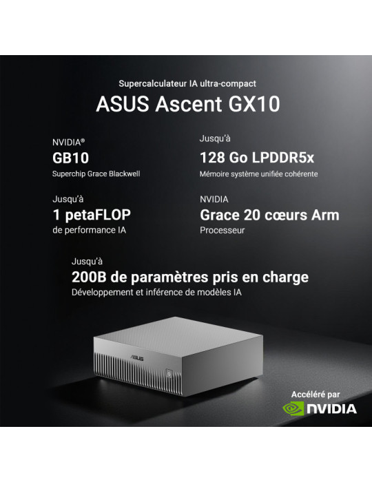 ASUS Ascent GX10 GX10-GG0003BN GB10 128 Go