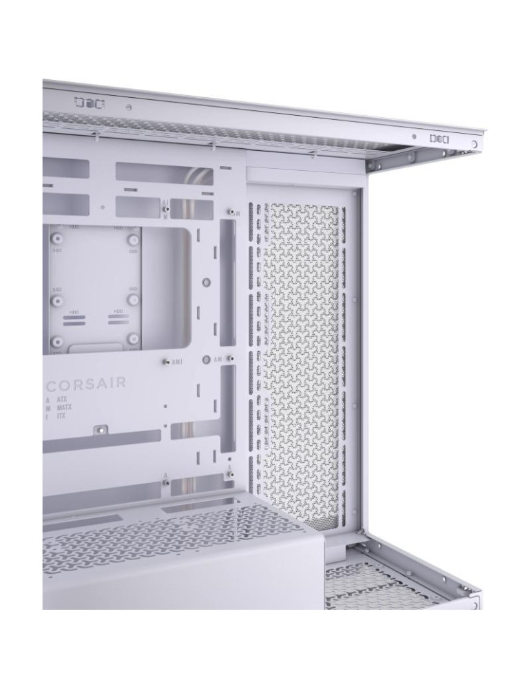 CORSAIR 3500X Mid-Tower PC Case, White | DOTIRI
