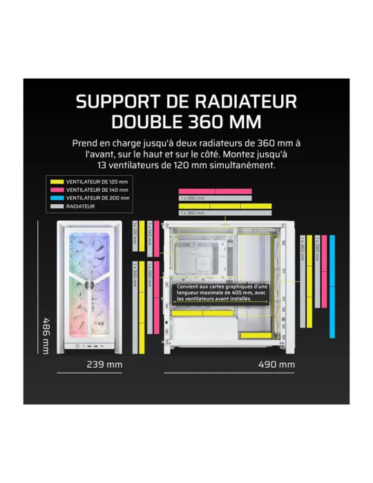 CORSAIR FRAME 4000X  RS, WHITE | DOTIRI