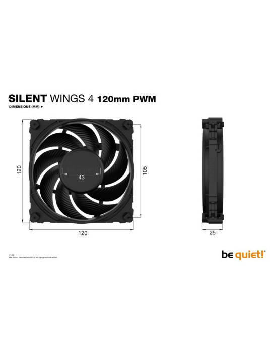 BE QUIET! SILENT WINGS 4 120mm PWM