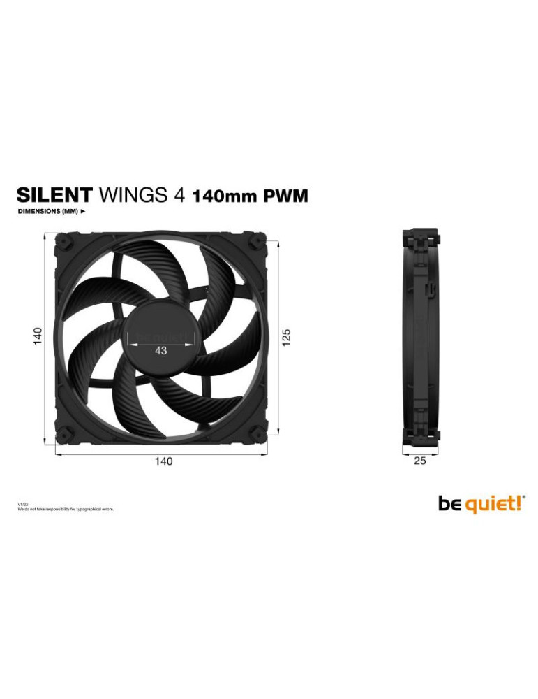 BE QUIET! SILENT WINGS 4 140mm PWM