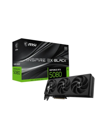 MSI GeForce RTX 5080 16G INSPIRE 3X OC BLACK