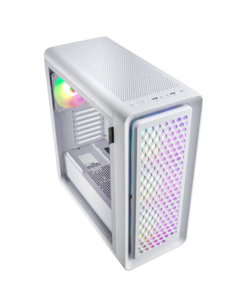 FSP (FORTRON) Boitier CUT593A Blanc E-ATX | DOTIRI