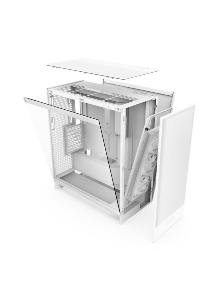 NZXT H7 Flow RGB All White | DOTIRI