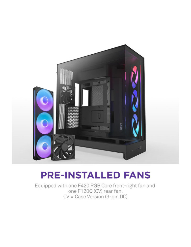 NZXT H9 Flow RGB (CM-H92FB-R1) Dual-Chamber | DOTIRI