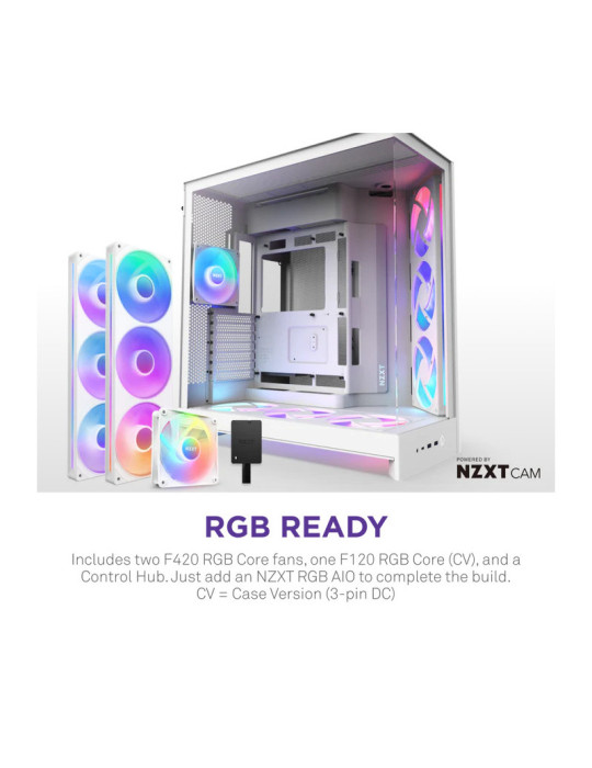 NZXT H9 Flow RGB+ All White | DOTIRI