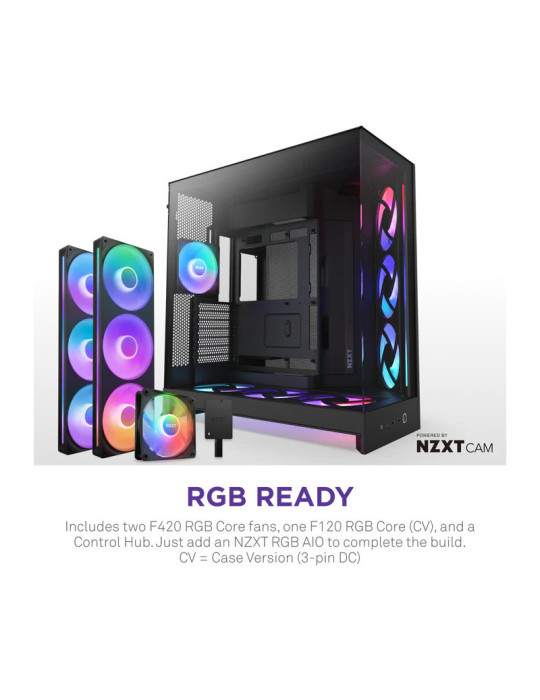 NZXT H9 Flow RGB+ (CM-H92FB-P1) - All Black | DOTIRI