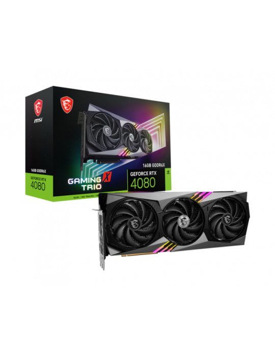 MSI GeForce RTX 4080 16GB GAMING X TRIO NVIDIA 16 Go GDDR6X