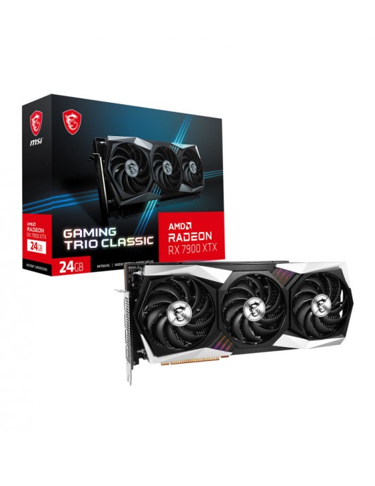 MSI Radeon RX 7900 XTX Gaming Trio Classic 24G AMD Radeon RX 7900 XT 24 Go GDDR6