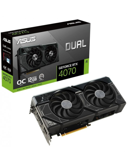 ASUS Dual -RTX4070-O12G NVIDIA GeForce RTX 4070 12 Go GDDR6X