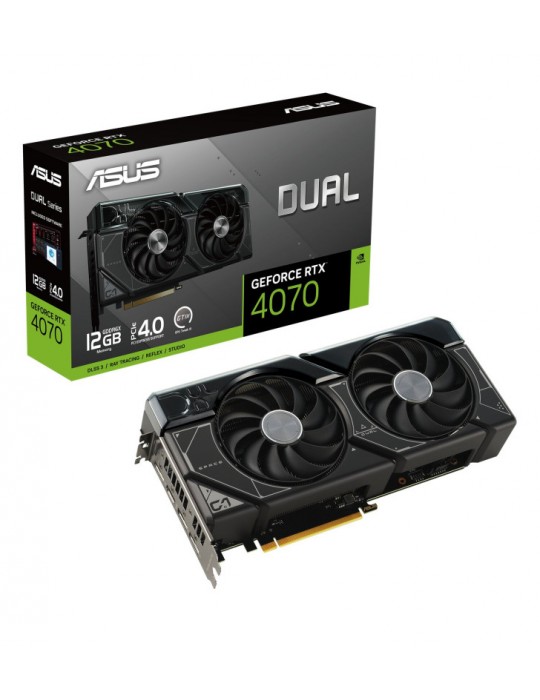 ASUS Dual -RTX4070-12G NVIDIA GeForce RTX 4070 12 Go GDDR6X