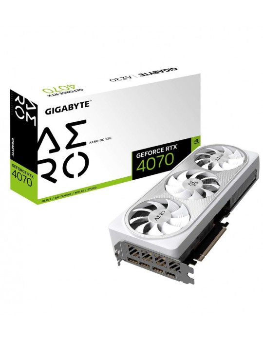 Gigabyte GV-N4070AERO OC-12GD carte graphique NVIDIA GeForce RTX 4070 12 Go GDDR6X