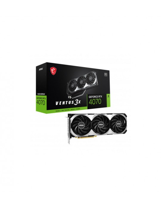 MSI GEFORCE RTX 4070 VENTUS 3X 12G OC carte graphique NVIDIA 12 Go GDDR6X