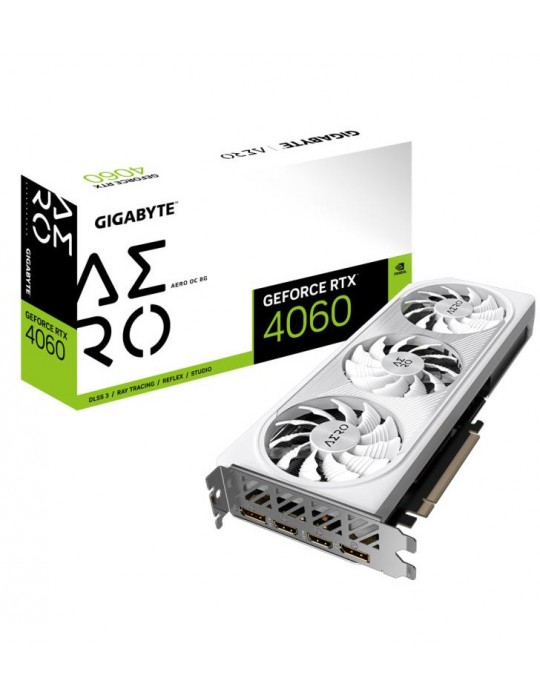 Gigabyte GeForce RTX 4060 AERO OC 8G NVIDIA 8 Go GDDR6