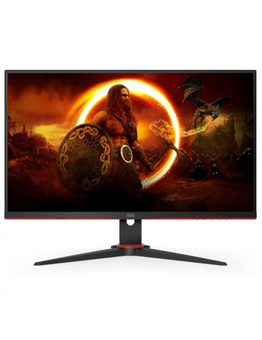 AOC G2 Q27G2E/BK ÃƒÂ©cran plat de PC 68,6 cm (27") 2560 x 1440 pixels Quad HD Noir, Rouge