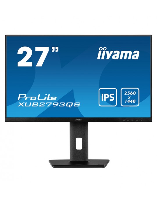 iiyama ProLite XUB2793QS-B1 ÃƒÂ©cran plat de PC 68,6 cm (27") 2560 x 1440 pixels Wide Quad HD LED Noir