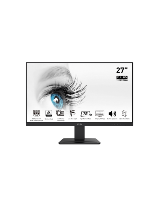 MSI PRO MP273QV ÃƒÂ©cran plat de PC 68,6 cm (27") 2560 x 1440 pixels Wide Quad HD LED Noir