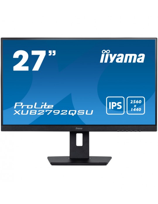 iiyama XUB2792QSU-B5 ÃƒÂ©cran plat de PC 68,6 cm (27") 2560 x 1440 pixels Full HD LED Noir