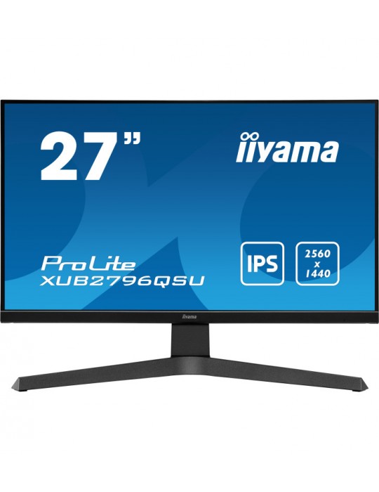 iiyama ProLite XUB2796QSU-B5 ÃƒÂ©cran plat de PC 68,6 cm (27") 2560 x 1440 pixels Wide Quad HD LED Noir