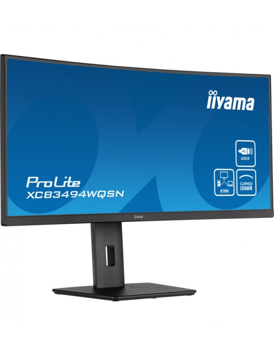 iiyama ProLite XCB3494WQSN-B5 LED display 86,4 cm (34") 3440 x 1440 pixels UltraWide Quad HD Noir