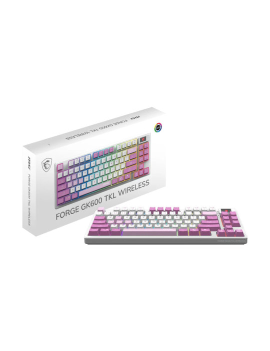 MSI FORGE GK600 TKL W VIOLET FR | DOTIRI