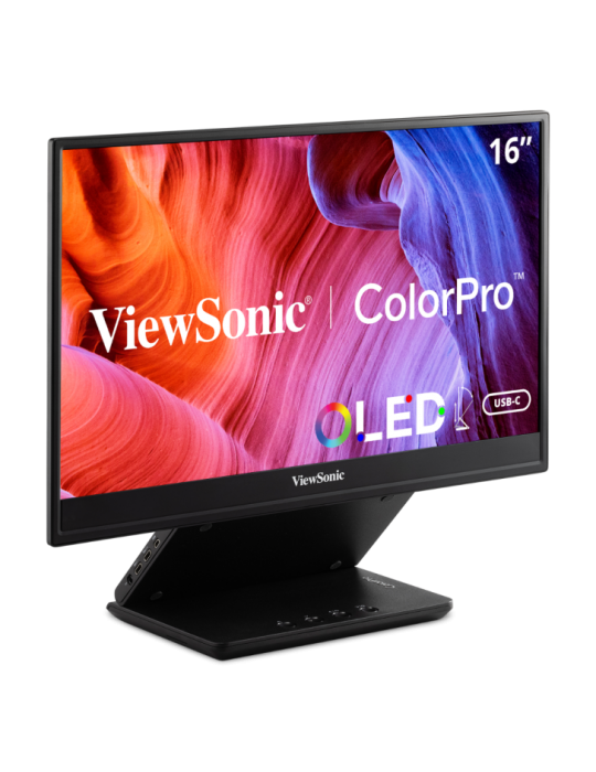 Viewsonic VP Series VP16-OLED ÃƒÂ©cran plat de PC 40,6 cm (16") 1920 x 1080 pixels Full HD Ãƒâ€°cran tactile Noir