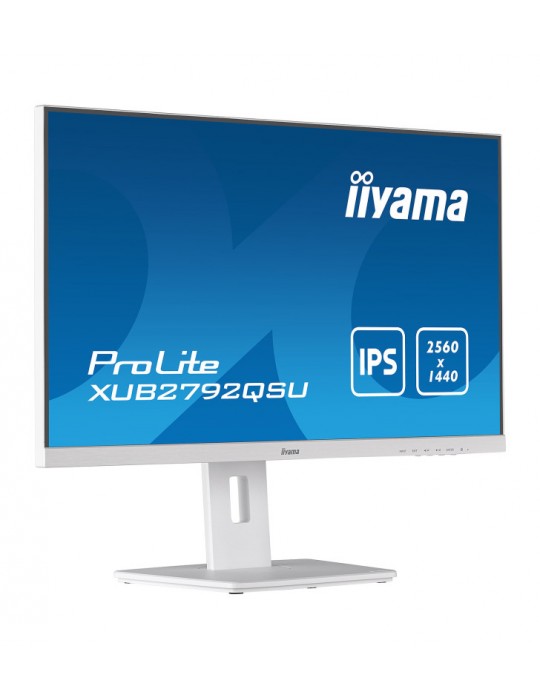 iiyama ProLite XUB2792QSU-W5 ÃƒÂ©cran plat de PC 68,6 cm (27") 2560 x 1440 pixels Wide Quad HD LED Blanc