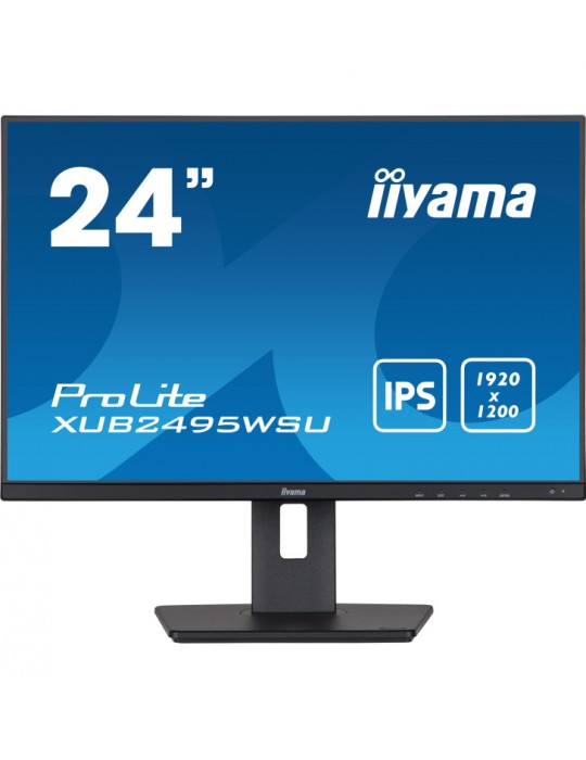 iiyama ProLite XUB2495WSU-B5 ÃƒÂ©cran plat de PC 61,2 cm (24.1") 1920 x 1200 pixels WUXGA LCD Noir