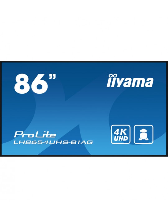 iiyama ProLite To Be Updated ÃƒÂ©cran plat de PC 2,17 m (85.6") 3840 x 2160 pixels 4K Ultra HD LED Noir