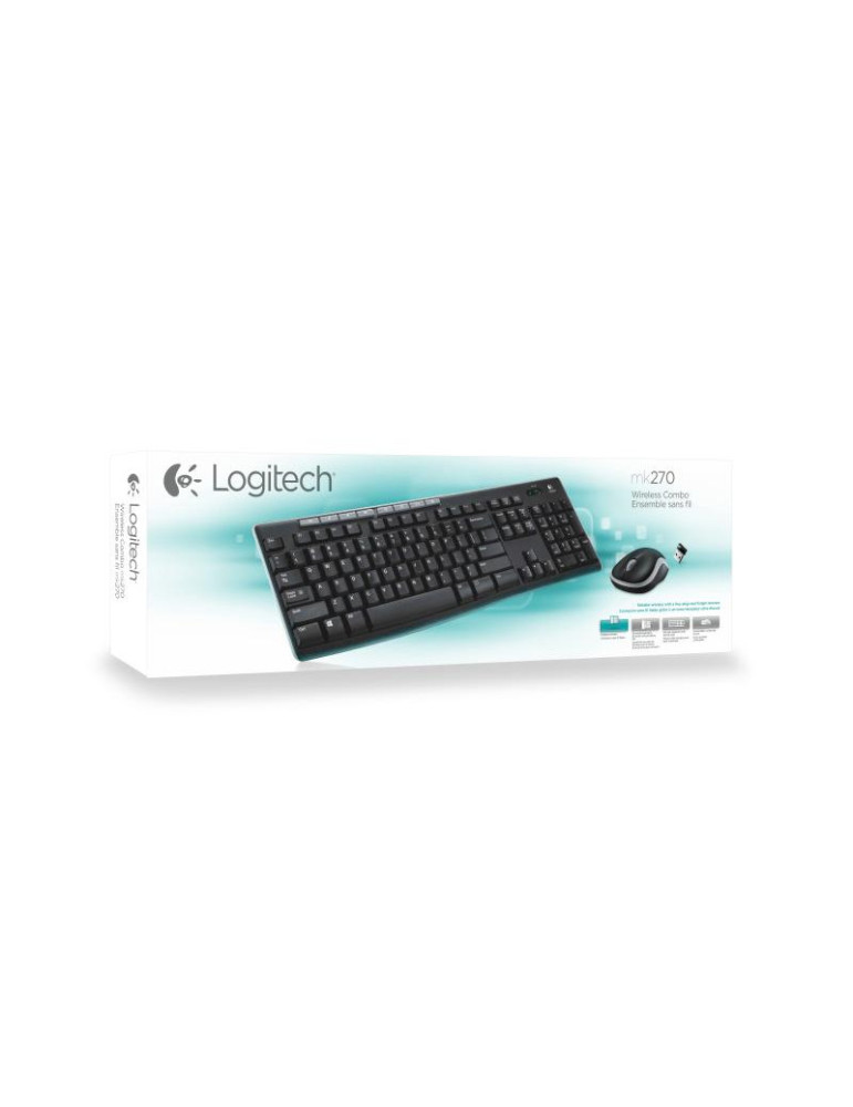 Logitech KIT MK270 sans fil Noir Retail | DOTIRI