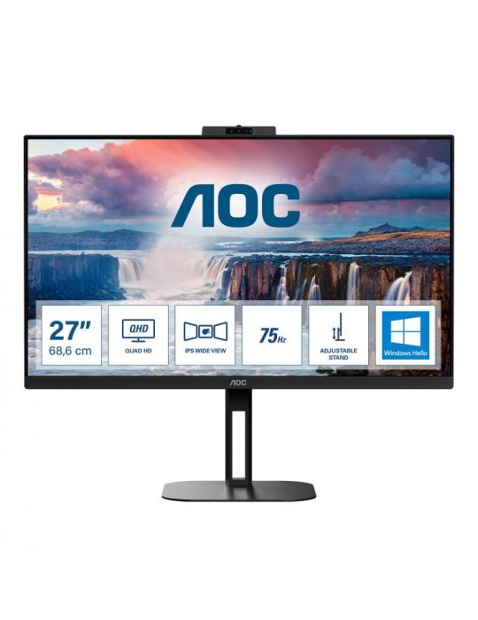 AOC V5 Q27V5CW ÃƒÂ©cran plat de PC 68,6 cm (27") 2560 x 1440 pixels Quad HD LED Noir