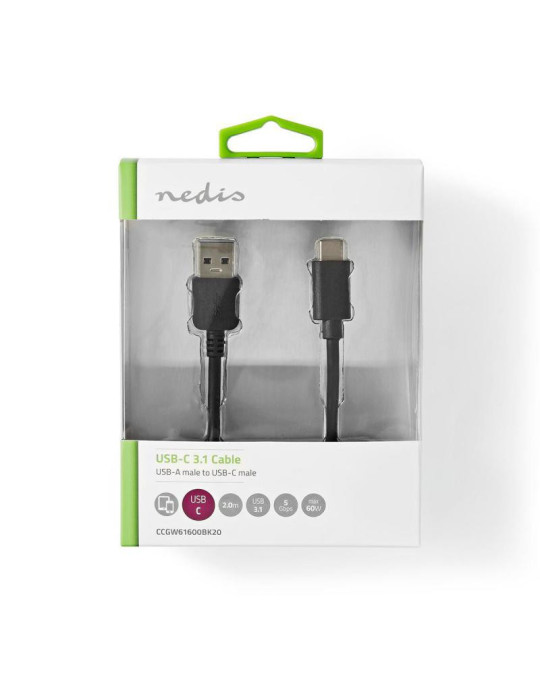 CABLE USB 3.2 GEN 1 A-Male  C-Male 2m | DOTIRI