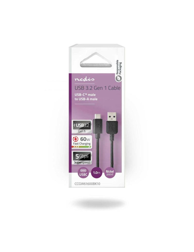 CABLE USB 3.2 GEN 1 A-Male  C-Male 1m | DOTIRI