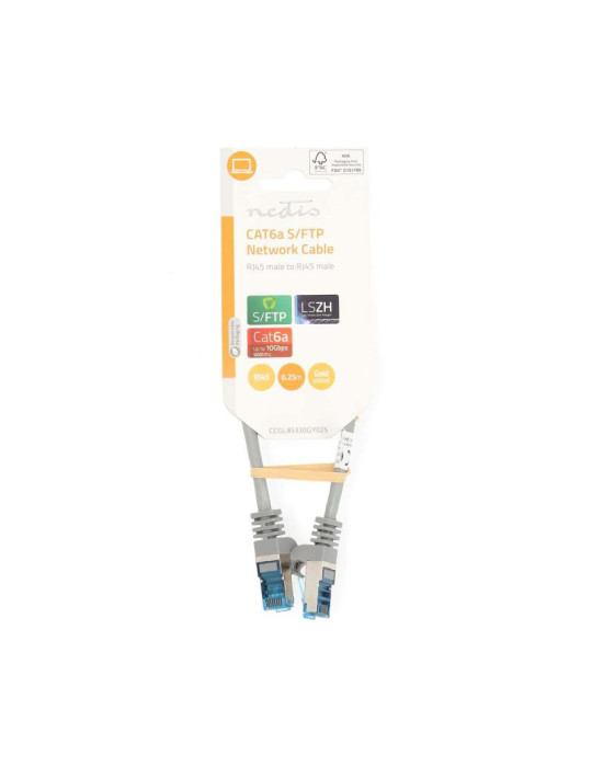 CABLE RJ45 CAT-6a S/FTP  MALE -MALE 5M GRIS | DOTIRI