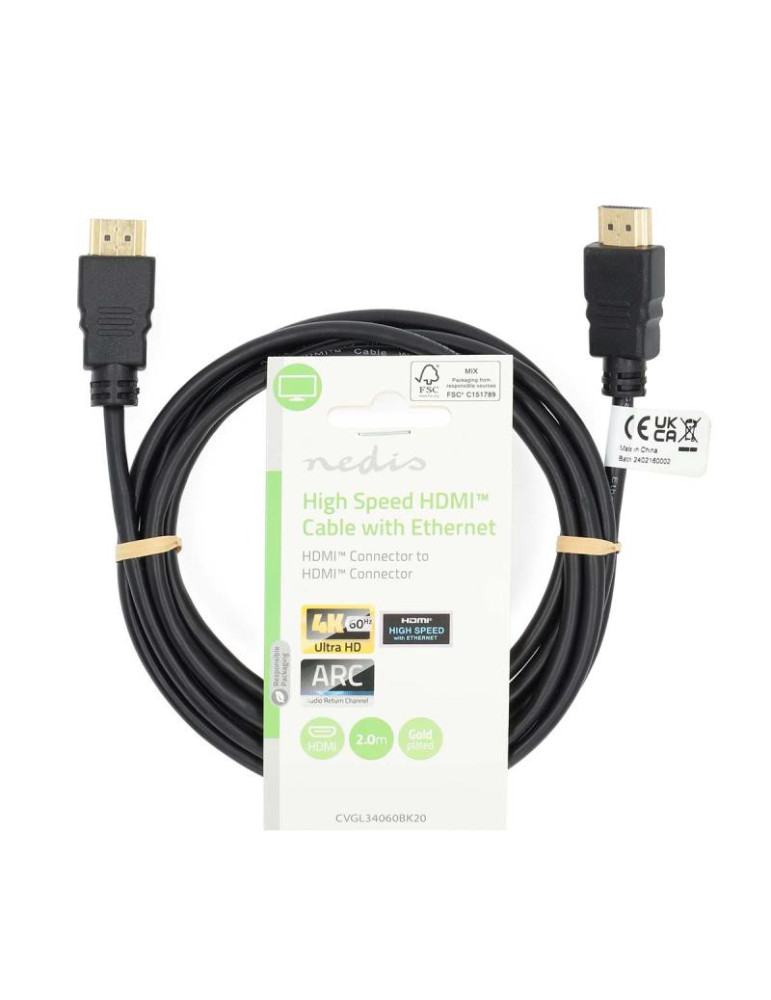 CABLE HDMI HIGH SPEED 2m | DOTIRI