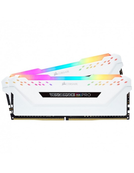 CORSAIR VENGEANCE RGB PRO D4 3600 16G (2x8G)  Blanc