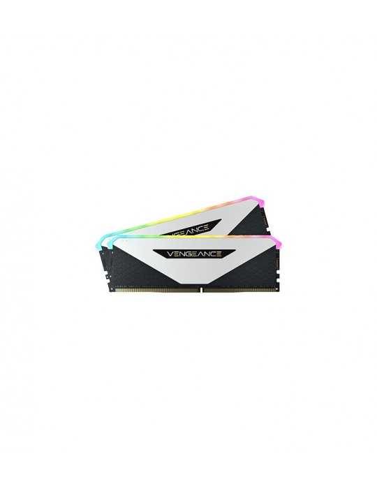 CORSAIR Vengeance RGB RT 16G (2x8G) DDR4 3200MHz Blanc