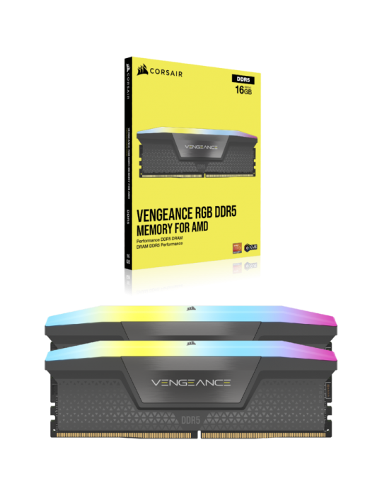 CORSAIR  VENGEANCE RGB DDR5 32GB (2x16GB)  DDR5 6000