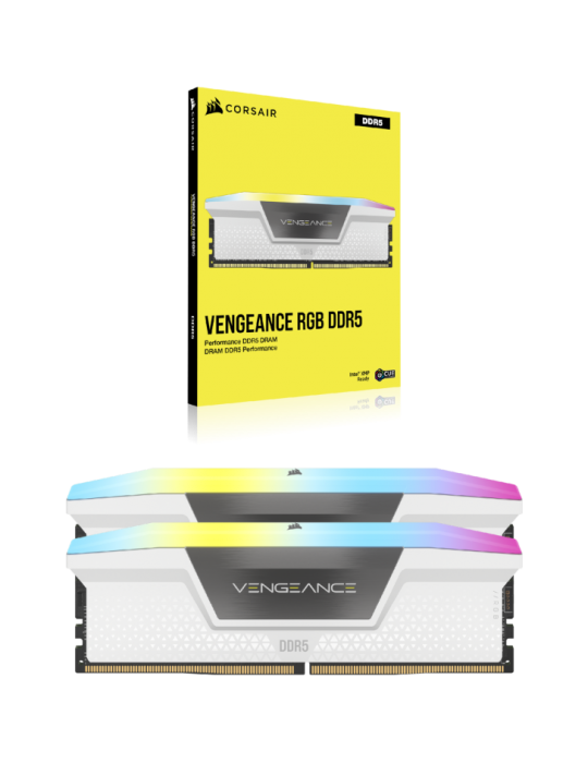 CORSAIR VENGEANCE RGB 32G DDR5 5600 (2X16G) WHITE