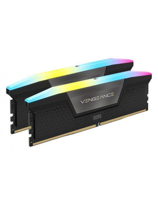 CORSAIR VENGEANCE RGB DDR5 6400 32GB (2X16G) NOIR