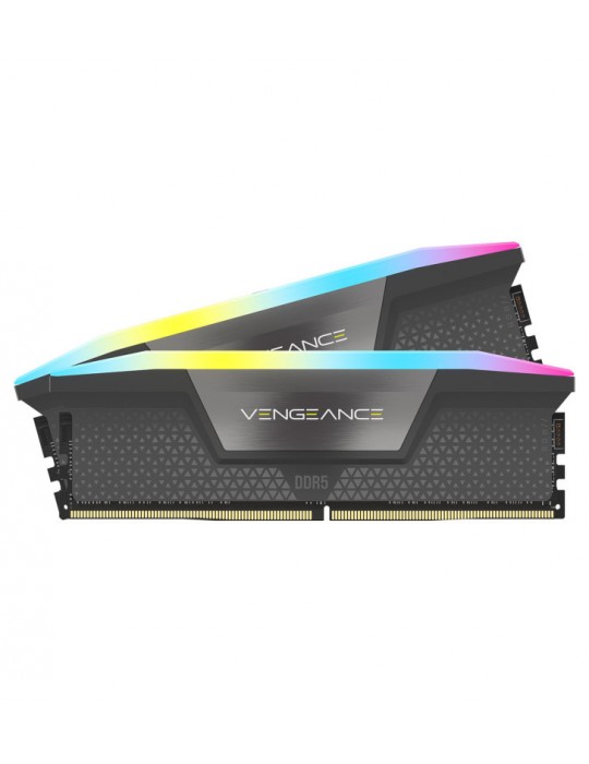 CORSAIR VENGEANCE RGB DDR5 Cool Grey DDR5 6000 32GB (2X16G) NOIR