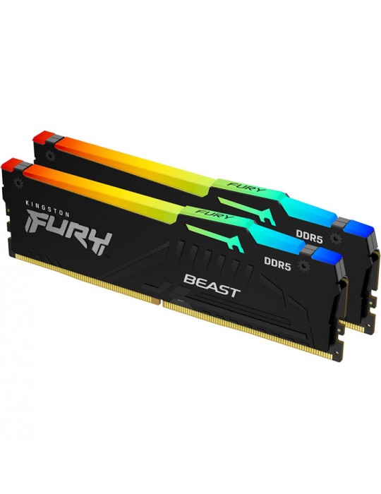 KINGSTON 64G (2x32G) D5 5600Mhz FURY BEAST RBG XMP