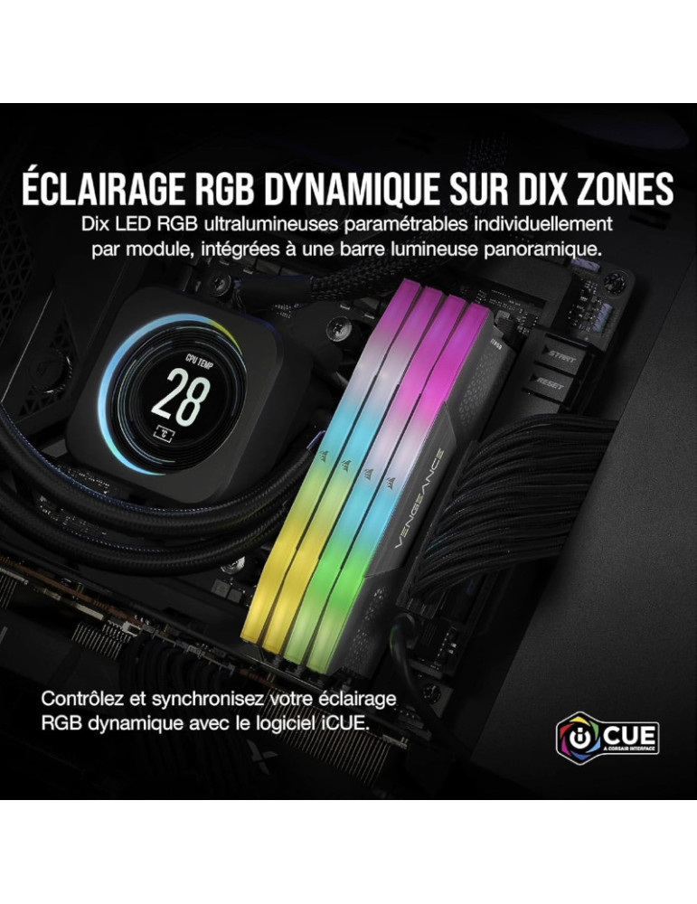 CORSAIR VENGEANCE RGB D5 560016GB (2 x 8GB) CL40 | DOTIRI