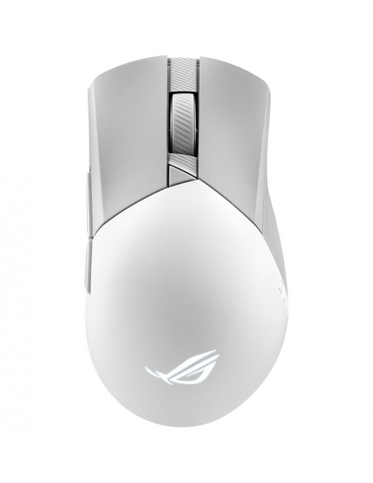 ASUS ROG Gladius III Wireless Aimpoint White souris Droitier RF Wireless + Bluetooth + USB Type-A Optique 36000 DPI