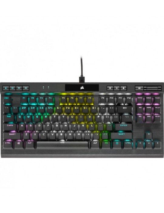 CLAVIER CORSAIR GAMING K70 RGB PRO MX SILVER