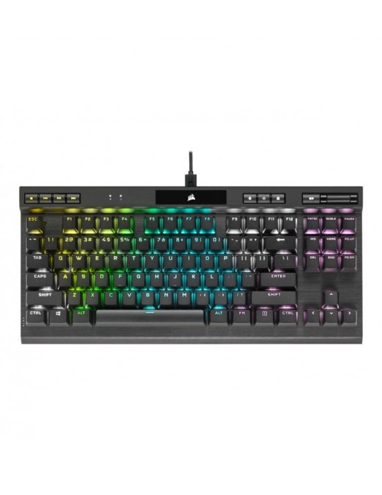 CLAVIER CORSAIR GAMING K70 RGB TKL CHAMPION SERIES OPX NOIR