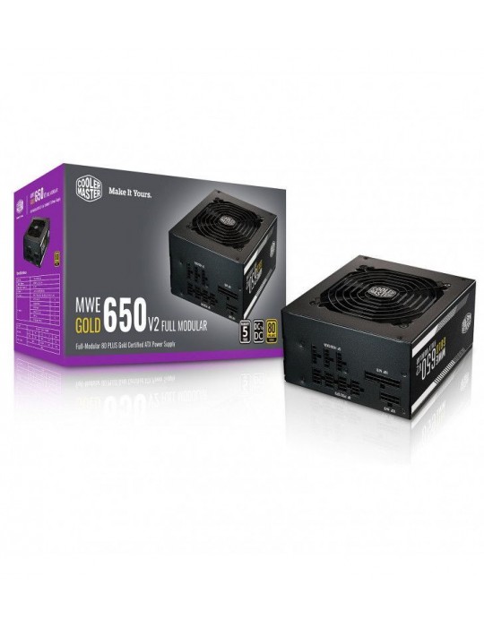 COOLER MASTER MWE 650W Gold  FM V2 - 80+ GOLD - 650 WATTS